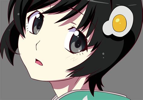 Araragi Tsukihi Bakemonogatari Black Eyes Black Hair Close Monogatari Series Nisemonogatari