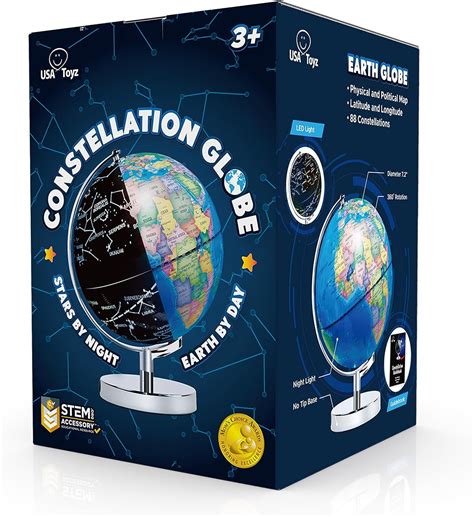 3 In 1 Led Constellation Globe Small — Usa Toyz