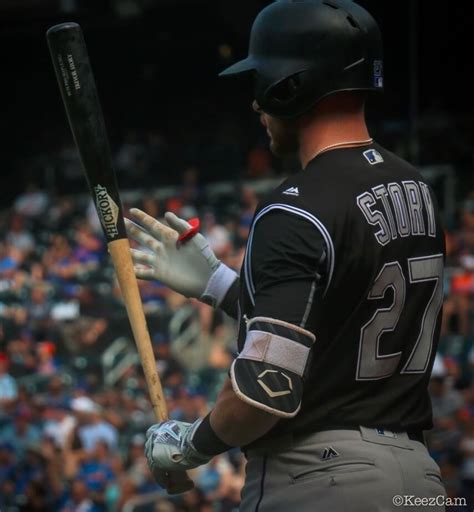 With trevor story finally crushing the baseball, it's time for rockies to trade shortstop while he's hot. What Pros Wear Trevor Story's Nike MVP Elite Batting ...