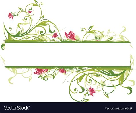 Download Floral banner design Royalty Free Vector Image