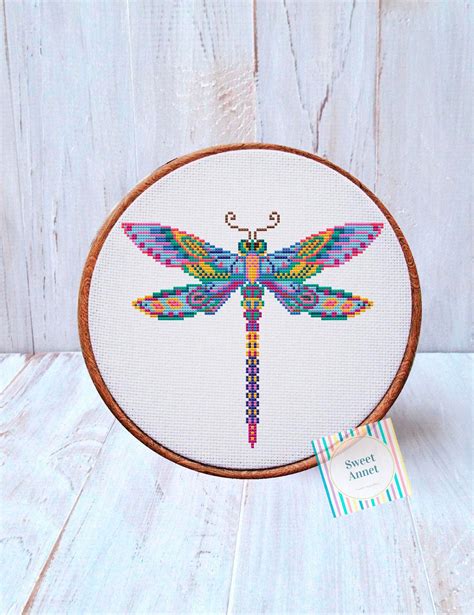 Dragonfly Cross Stitch Cross Stitch Tattoo Simple Cross Stitch Cross