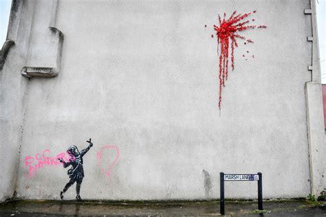Banksy Explains Why Hes ‘glad His New Mural Was Vandalized Just 48 Hours After Its Creation