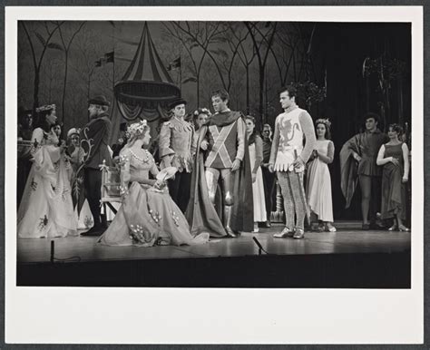 Julie Andrews Richard Burton Robert Goulet And Company In The Stage