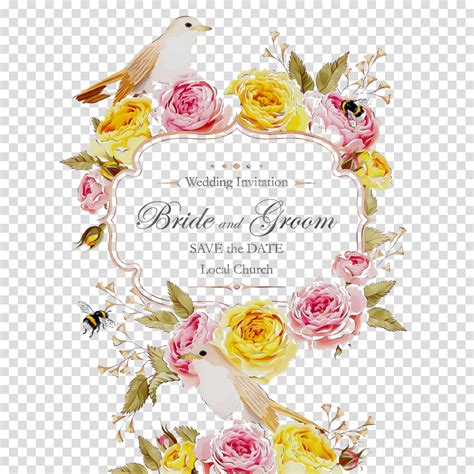 Floral Wedding Invitation Background Clipart Graphics Wedding