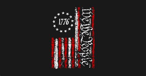 Patriotic T Shirtswe The People Flag Shirt Vintage Usa Flag 1776 Us