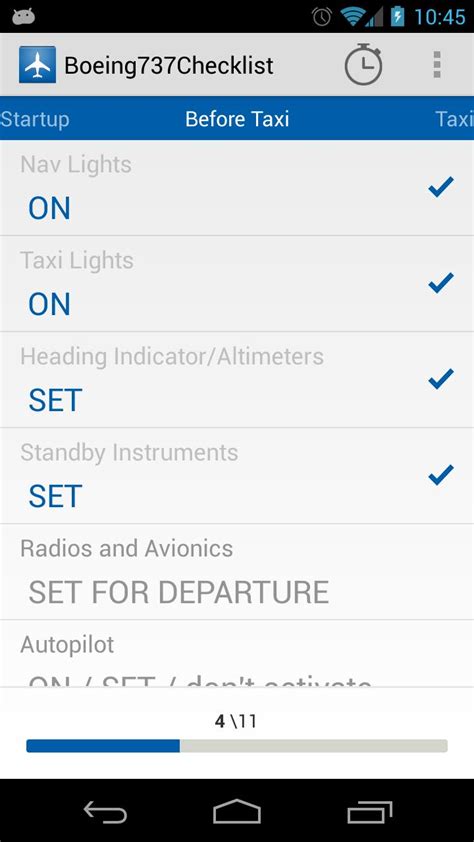 download do apk de boeing 737 checklist para android
