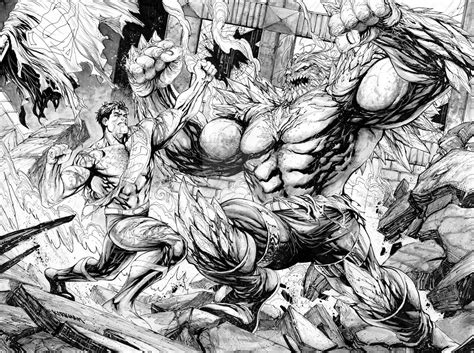 Superman Vs Doomsday Death Of Superman By Tylerkirkham On Deviantart