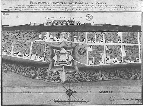 Mobile And The Pentagonal Fort Condé In 1725 In Alabama Image Free