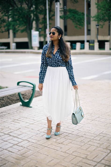 Owlsome Blouse And White Pleated Skirt Dreaming Loud