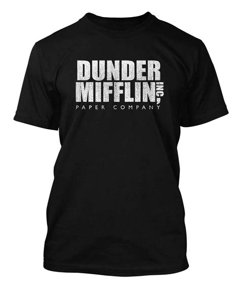 Dunder Mifflin Inc The Office Paper Company Mens T Shirt Tee At