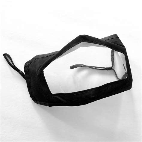 Clear Window Face Mask Asl Friendly Vinyl Window Mask Deaf And Hard