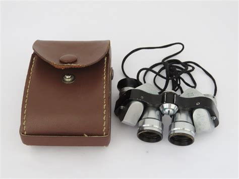 Vintage Selsi Lightweight Binoculars Japan With Case
