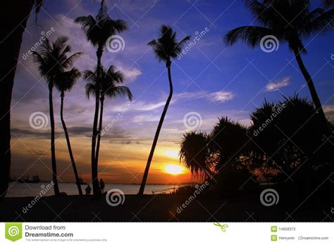 Con habitaciones cómodas, strand hotel de 3 estrellas se encuentra a poca distancia del museo de arte de singapur. Sonnenuntergang Am Singapur-Strand Stockbild - Bild von ...