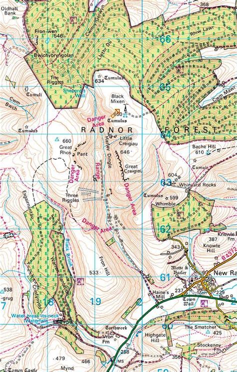 Radnor Forest Map Photos Diagrams And Topos Summitpost