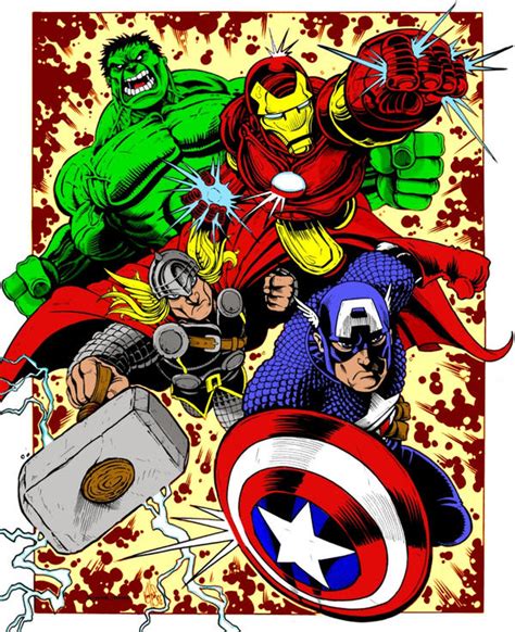 Avengers Sketch Color By Jay3502 On Deviantart