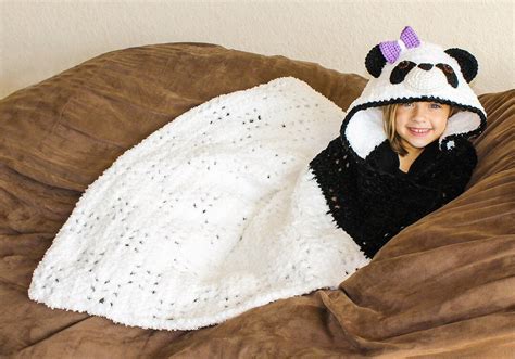 Crochet Bear Blanket Cute Easy Panda Teddy Bear Hooded Etsy