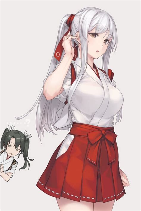 Race Queen Shoukaku [kancolle] Silverhair