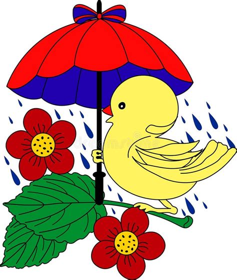Clipart Duck With Umbrella