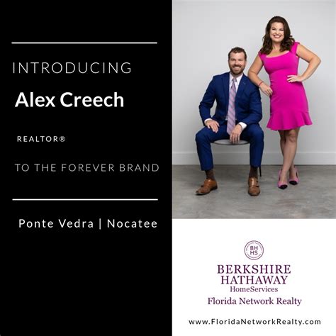Berkshire Hathaway Homeservices Florida Network Realty Welcomes Alex Creech Berkshire Hathaway