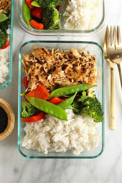 Crock pot lunch recipes healthy. Meal prep the easiest crock pot teriyaki chicken with stir ...
