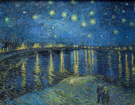 Vincent Van Gogh Starry Night Over The Rhone 1888 The Saturnalian