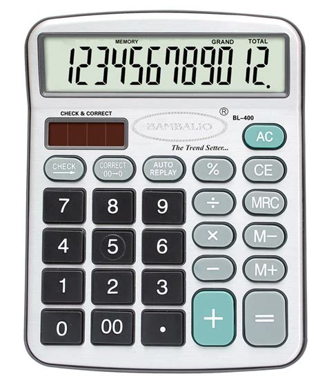 Bl400 12 Digits 112 Steps Check And Correct Calculator Buy Online At