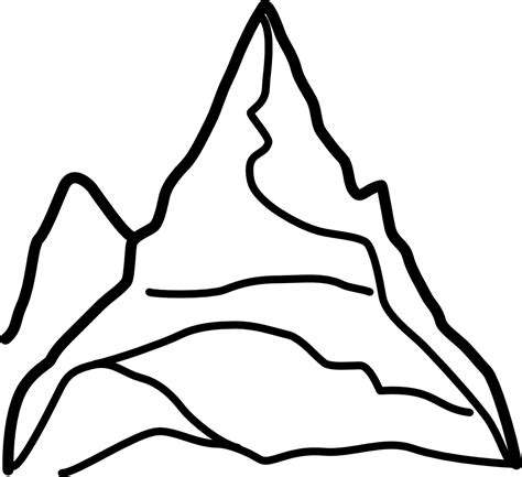Black And White Mountain Clip Art Free Vector For Free Download Clipartix