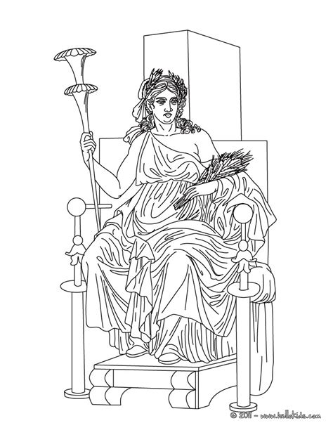 Greek gods and goddesses coloring pages free coloring home. Desenhos para colorir de desenho da demeter deusa grega da ...