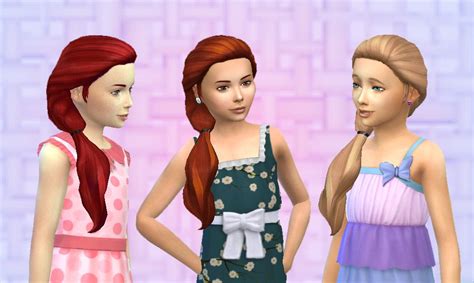 My Stuff Sideways Hair For Girls Sims 4 Children Sims