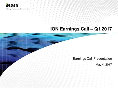 ION Geophysical Corporation 2017 Q1 - Results - Earnings Call Slides (NYSE:IO) | Seeking Alpha