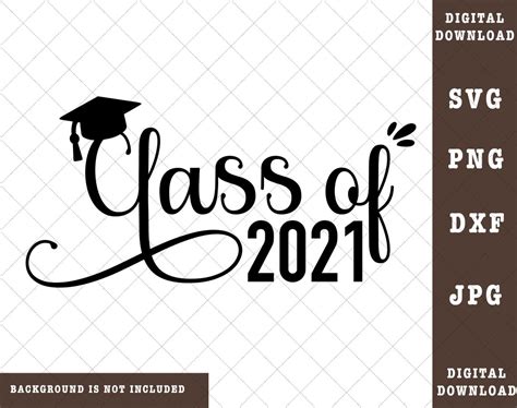 Class Of 2021 Svg Png Dxf  Class Of 2021 Svg Svg File For Etsy