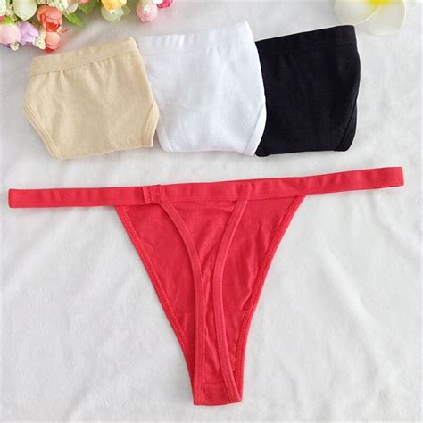 Hot Sale Sexy Underwear Women Cotton Panties Thongs Seamless Breathable