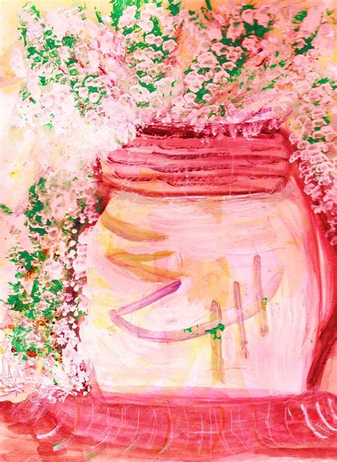 Whimsy Jar Work In Progress Painting By Anne Elizabeth Whiteway