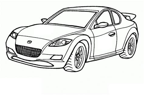 Kolorowanka Wyścigowa Mazda Do Druku I Online