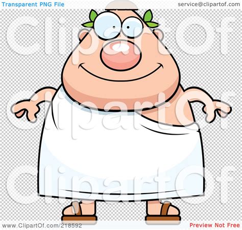 Royalty Free Rf Clipart Illustration Of A Plump Roman Man By Cory