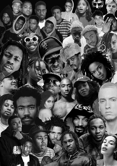 I Made A Picture Of All My Favourite Hip Hop Artists See If You Can