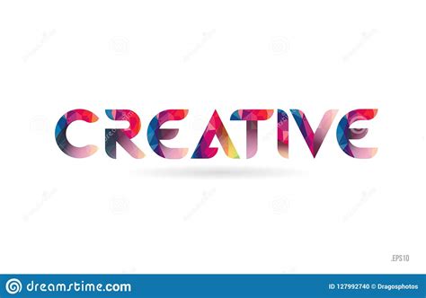 Creative Colored Rainbow Word Text Suitable For Logo