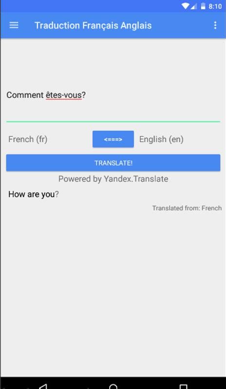Traduction Français Anglais For Android Apk Download
