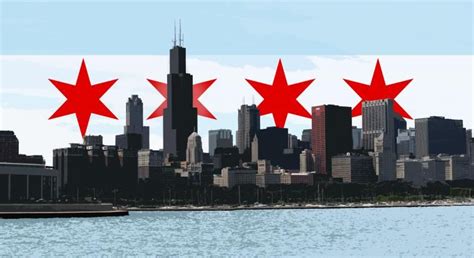 48 Chicago Flag Wallpaper On Wallpapersafari Chicago Flag Chicago