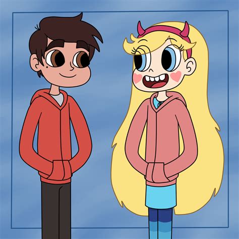 Marco Diaz And Star Butterfly Wear The Hoodies By Deaf Machbot On Deviantart