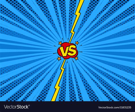 Comic Book Versus Template Background Royalty Free Vector
