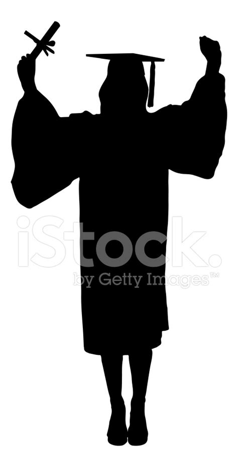 Home collections clip art female graduate silhouette clip art. Woman Graduating Silhouette Stock Vector - FreeImages.com