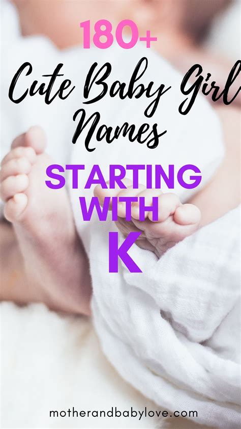 Baby Girl Names Starting With K Amazing Unique Baby Names