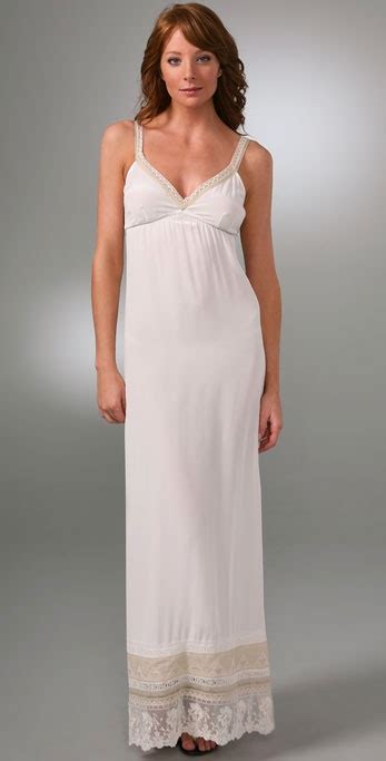 Twelfth Street Cynthia Vincent Lace Slip Long Dress In White Lyst