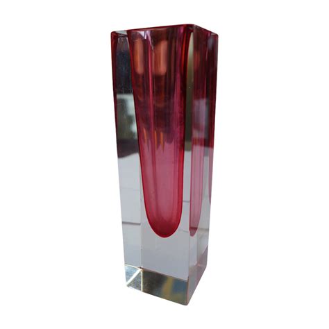 Pink Murano Faceted Glass Vase The Design Spectrum