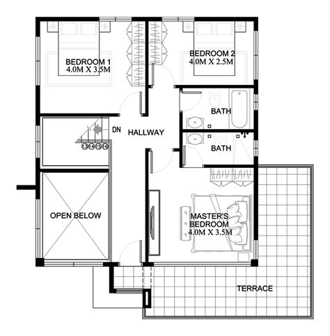 4 Bedroom Modern House Plans Two Story Mundopiagarcia
