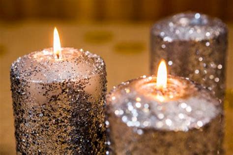 Easiest Glitter Candles Ever