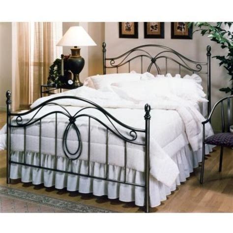 Hillsdale Milano Antique Pewter Metal Bed Set With Frame King