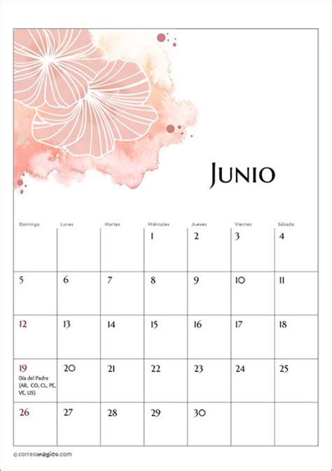 Personaliza Este Calendario Para Imprimir Y Regalar Junio