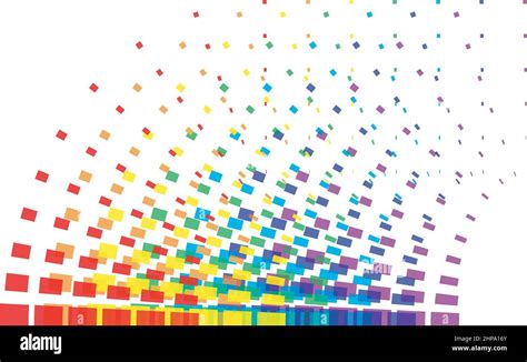 Art Rainbow Color Brush Stroke Painting Vector Background Stock Vector